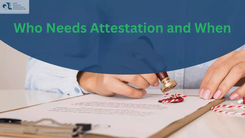 Who Needs Attestation and When