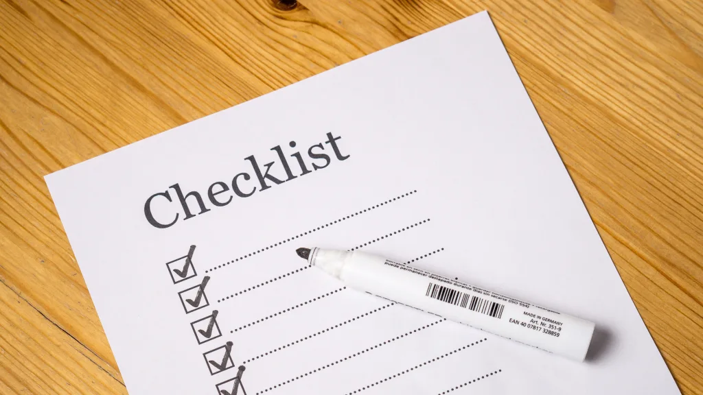 Required Documents Checklist