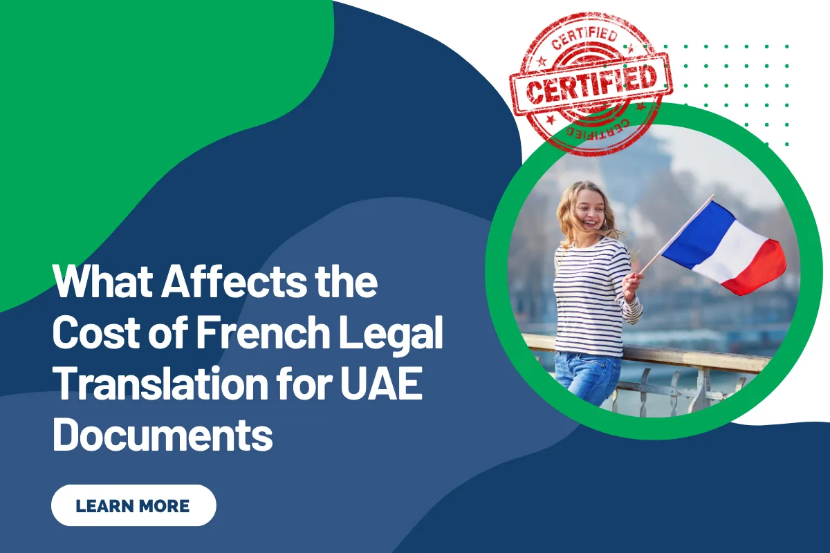 What Affects the Cost of French Legal Translation for UAE Documents