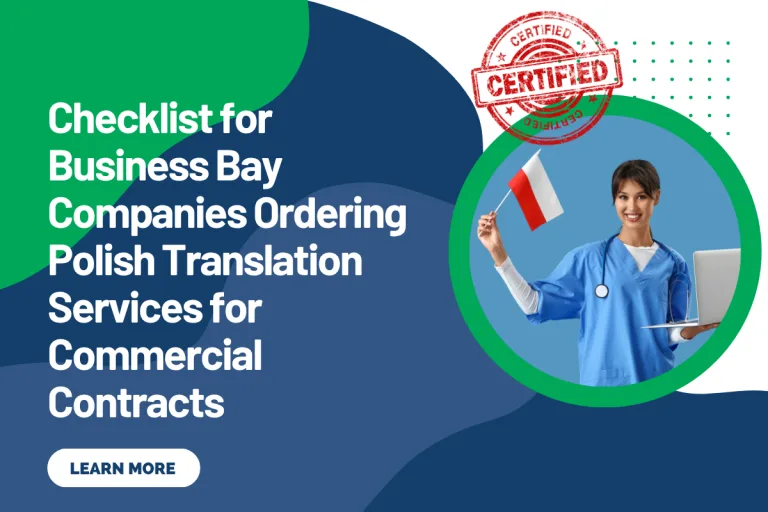 Checklist for Business Bay Companies Ordering Polish Translation Services for Commercial Contracts