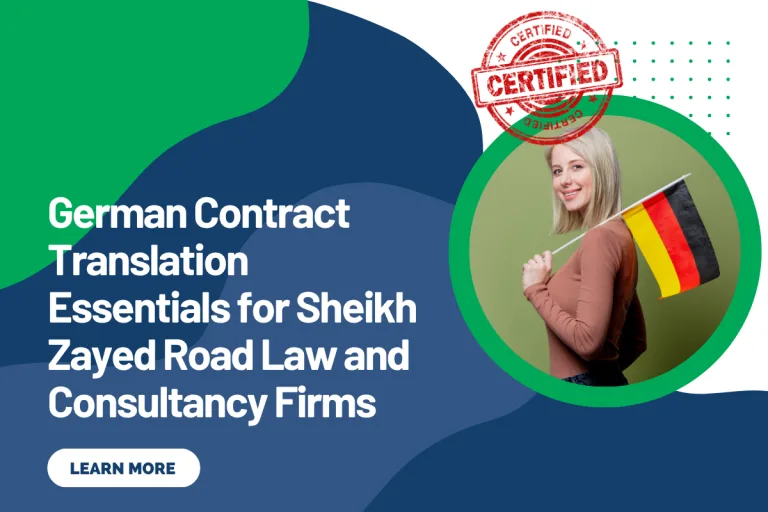 German Contract Translation Essentials for Sheikh Zayed Road Law and Consultancy Firms