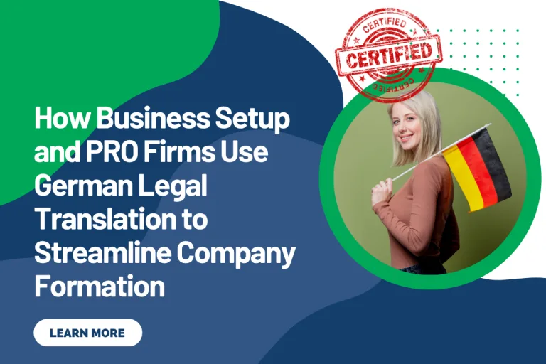 How Business Setup and PRO Firms Use German Legal Translation to Streamline Company Formation