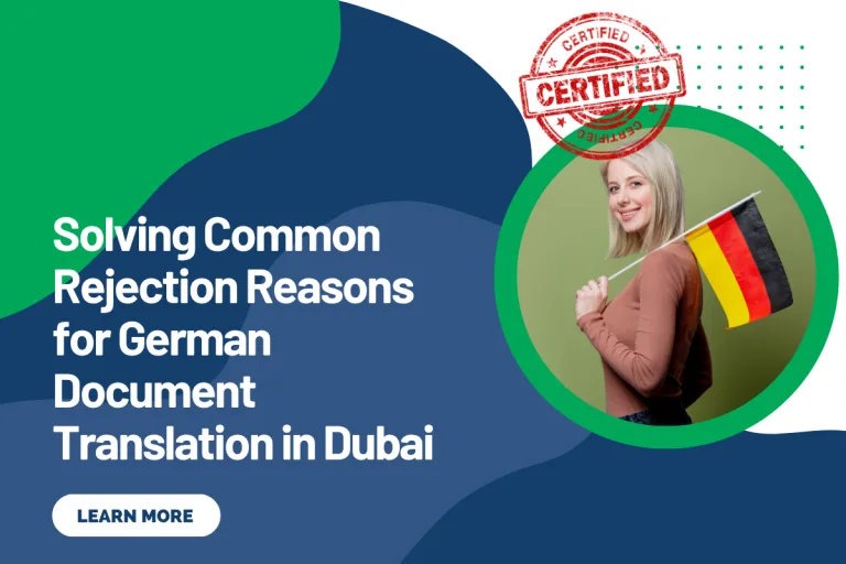 Solving Common Rejection Reasons for German Document Translation in Dubai