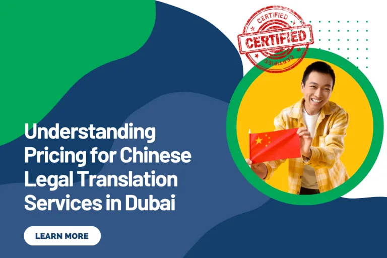 Understanding Pricing for Chinese Legal Translation Services in Dubai