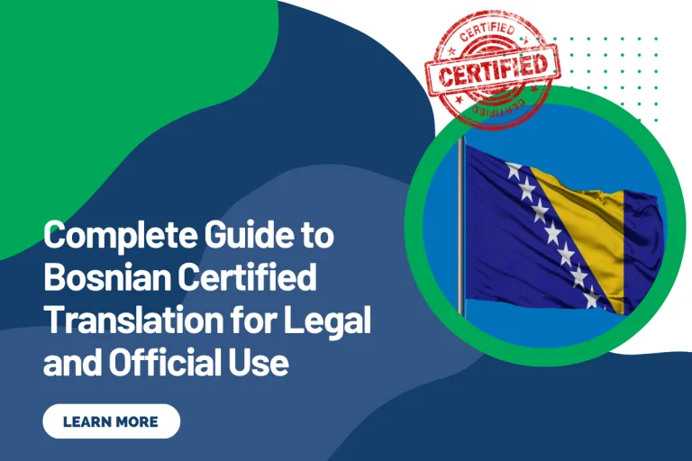 Complete Guide to Bosnian Certified Translation for Legal and Official Use