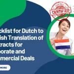 Checklist for Dutch to English Translation of Contracts for Corporate and Commercial Deals