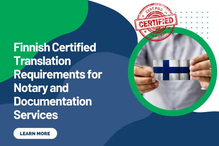Finnish Certified Translation Requirements for Notary and Documentation Services