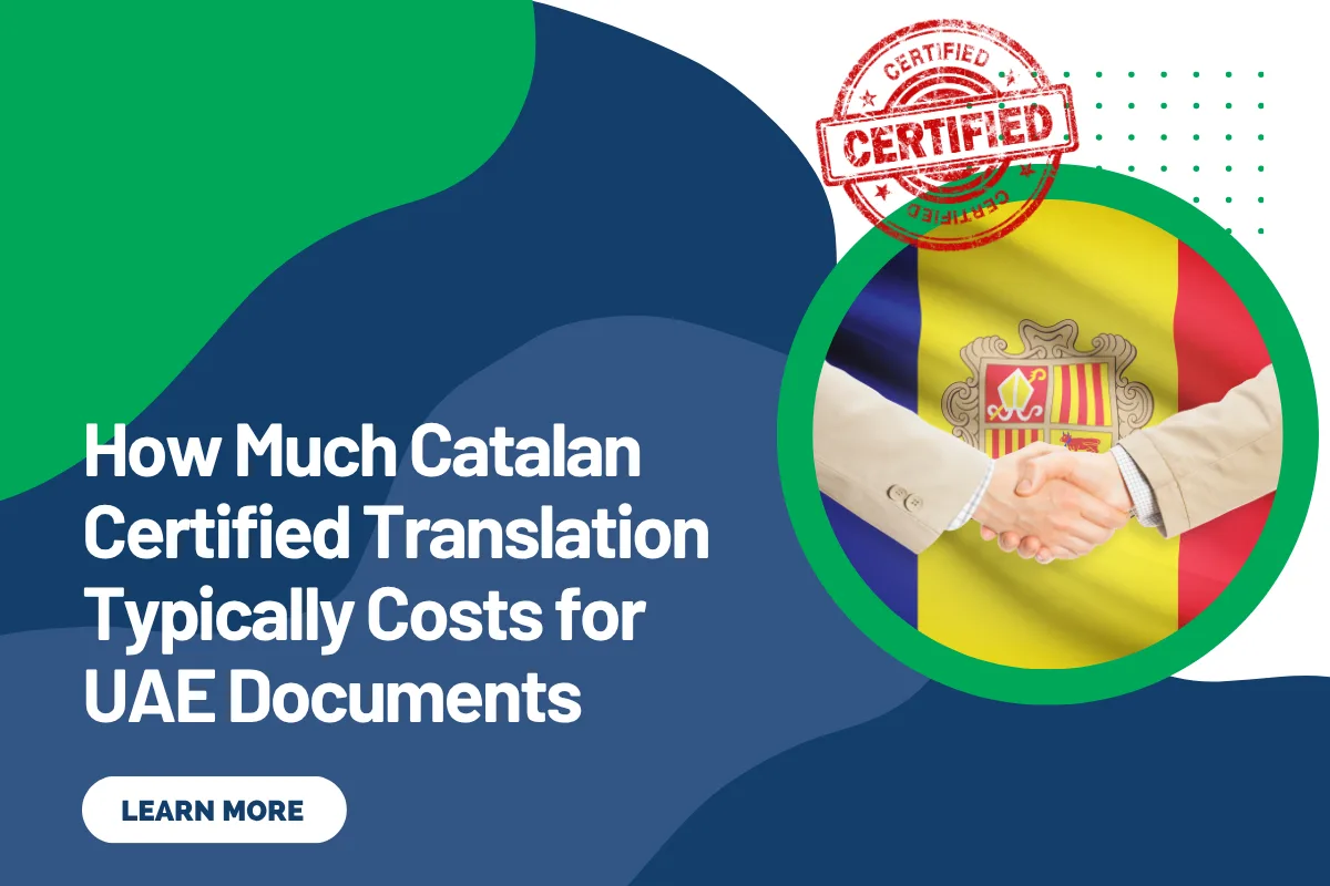 How Much Catalan Certified Translation Typically Costs for UAE Documents
