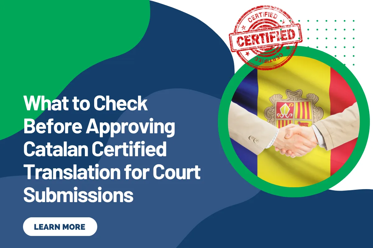 What to Check Before Approving Catalan Certified Translation for Court Submissions